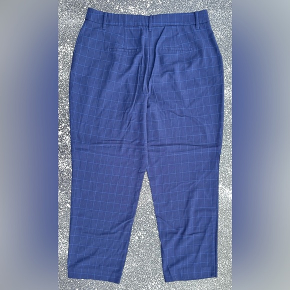 NINE WEST Plaid Dress Pants Straight Leg Size 16 - Picture 2 of 3